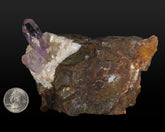 Amethyst with fluid/bubble inclusion