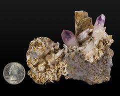 Amethyst with Laumontite