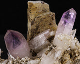 Amethyst with Laumontite