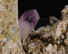 Amethyst with Laumontite