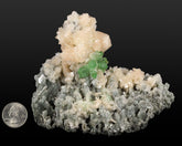 Apophyllite, Green with Stilbite