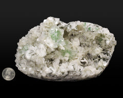 "Disco Ball" Apophyllite on Stilbite