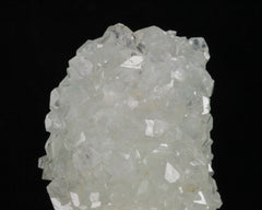 Apophyllite on Quartz Stalactite