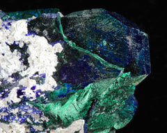 Azurite with Malachite
