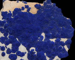 Azurite on Kaolinite