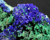Azurite on Malachite