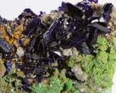 Azurite with Malachite