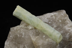 Beryl (Heliodor) on Quartz