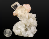 Calcite, Stilbite with Chalcedony