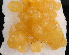 Calcite on Scolecite