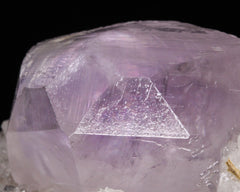 Pink Calcite on druzy Quartz