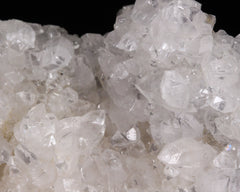 Pink Calcite on druzy Quartz