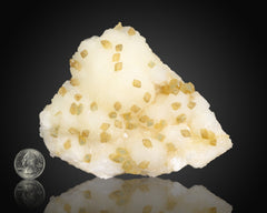 Calcite on Stilbite
