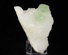 Fluorite, Green on Quartz