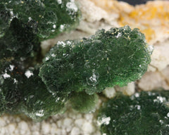 Fluorite, Green on Quartz