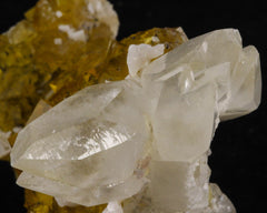 Calcite on Fluorite