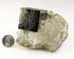 Pyrite Cube on matrix