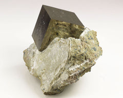 Pyrite Cube on matrix