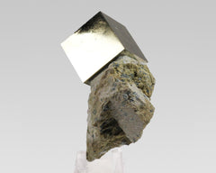 Pyrite Cube on Matrix-