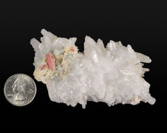 Rhodochrosite on Quartz