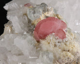 Rhodochrosite on Quartz