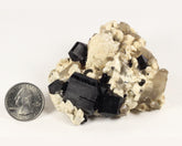 Schorl Tourmaline, Smoky Quartz and Feldspar