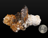 Spessartine with Smoky Quartz