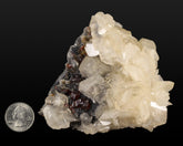 Sphalerite with Calcite on Chalcedony