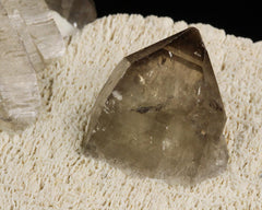Smoky Quartz with Muscovite on Feldspar