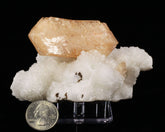 Stilbite on Chalcedony