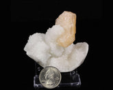 Stilbite on Chalcedony