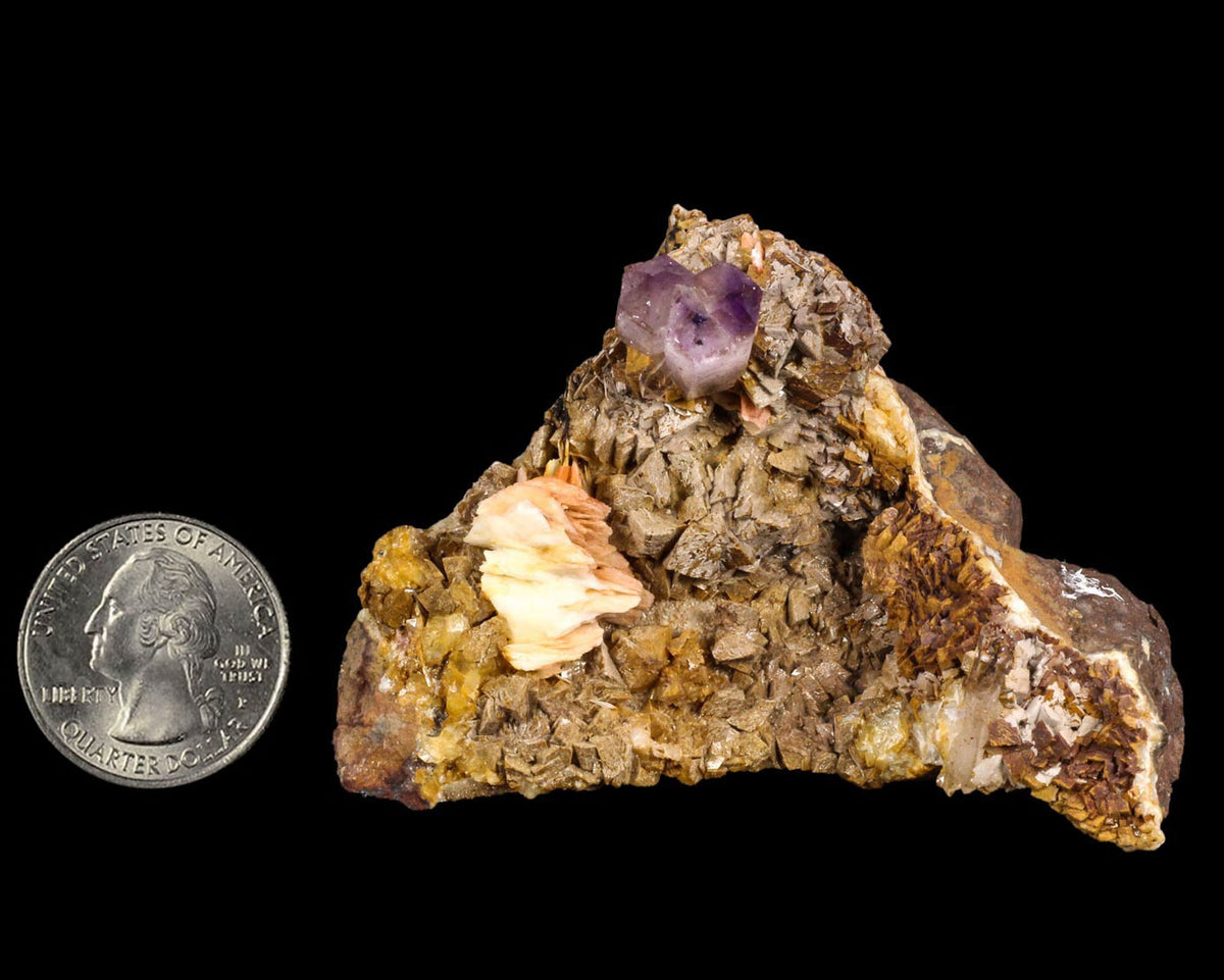Amethyst with Barite