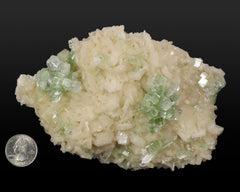 "Disco Ball" Apophyllite on Stilbite