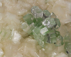 "Disco Ball" Apophyllite on Stilbite