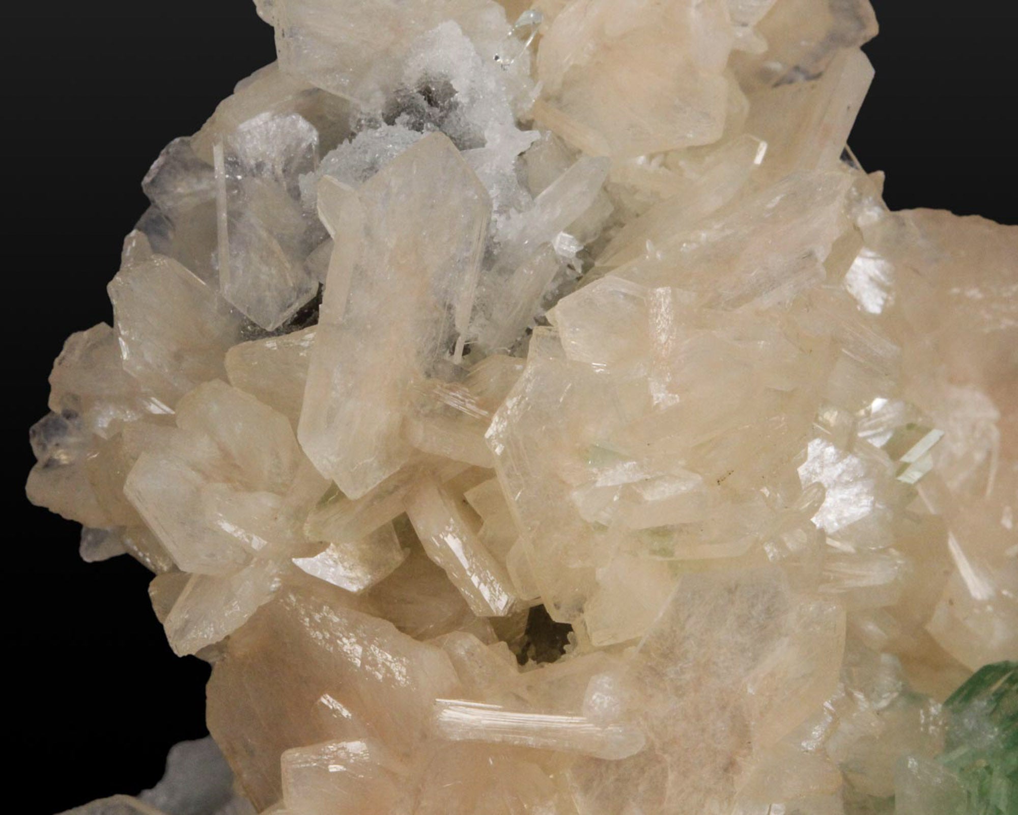 Apophyllite, Green with Stilbite