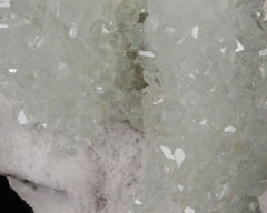 Apophyllite on Quartz Stalactite