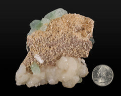 Apophyllite, Stilbite on Heulandite