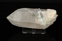 Aquamarine on Quartz Crystal