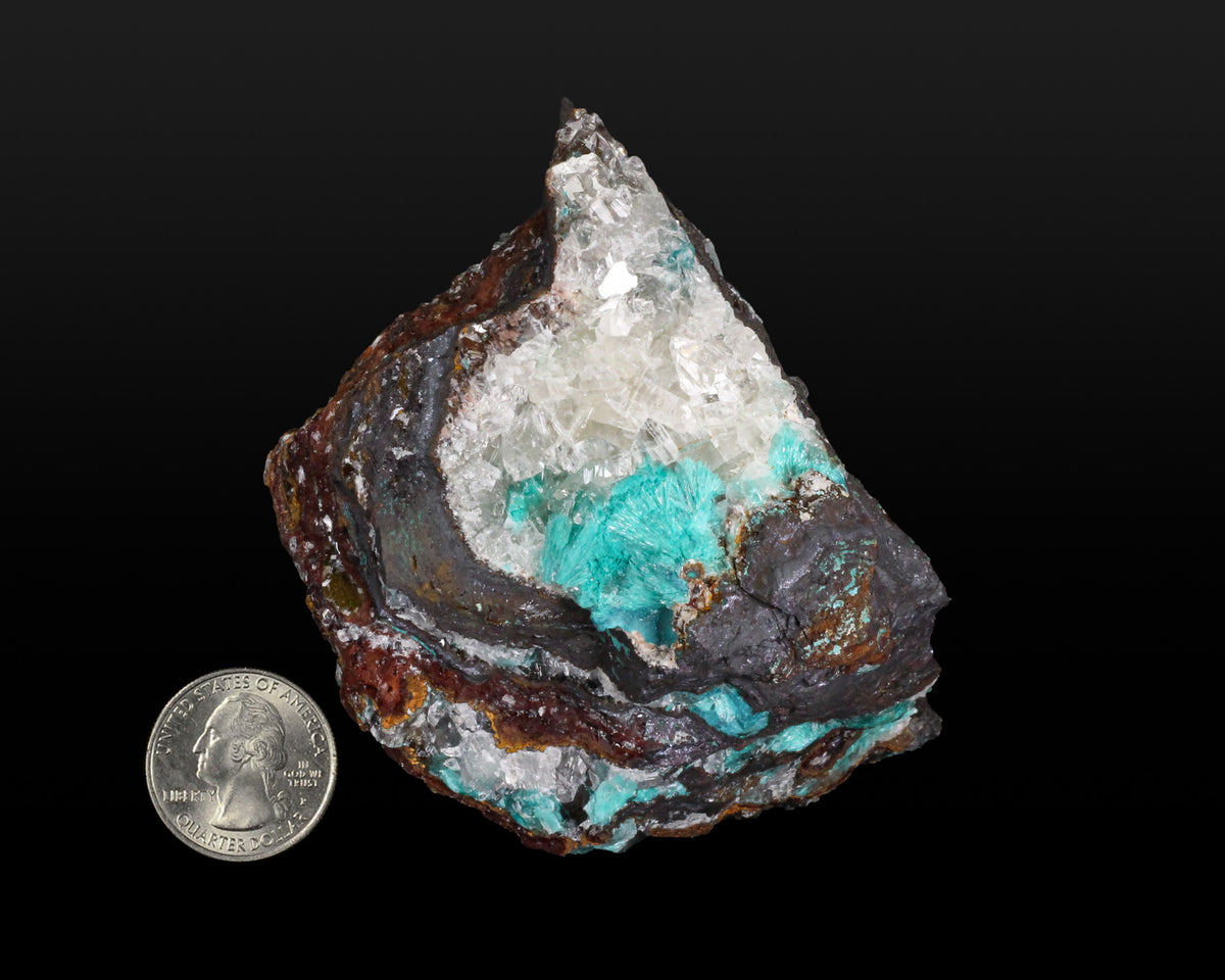 Aurichalcite with Calcite