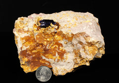 Azurite on Sandstone