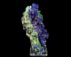 Azurite on Malachite