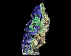 Azurite on Malachite