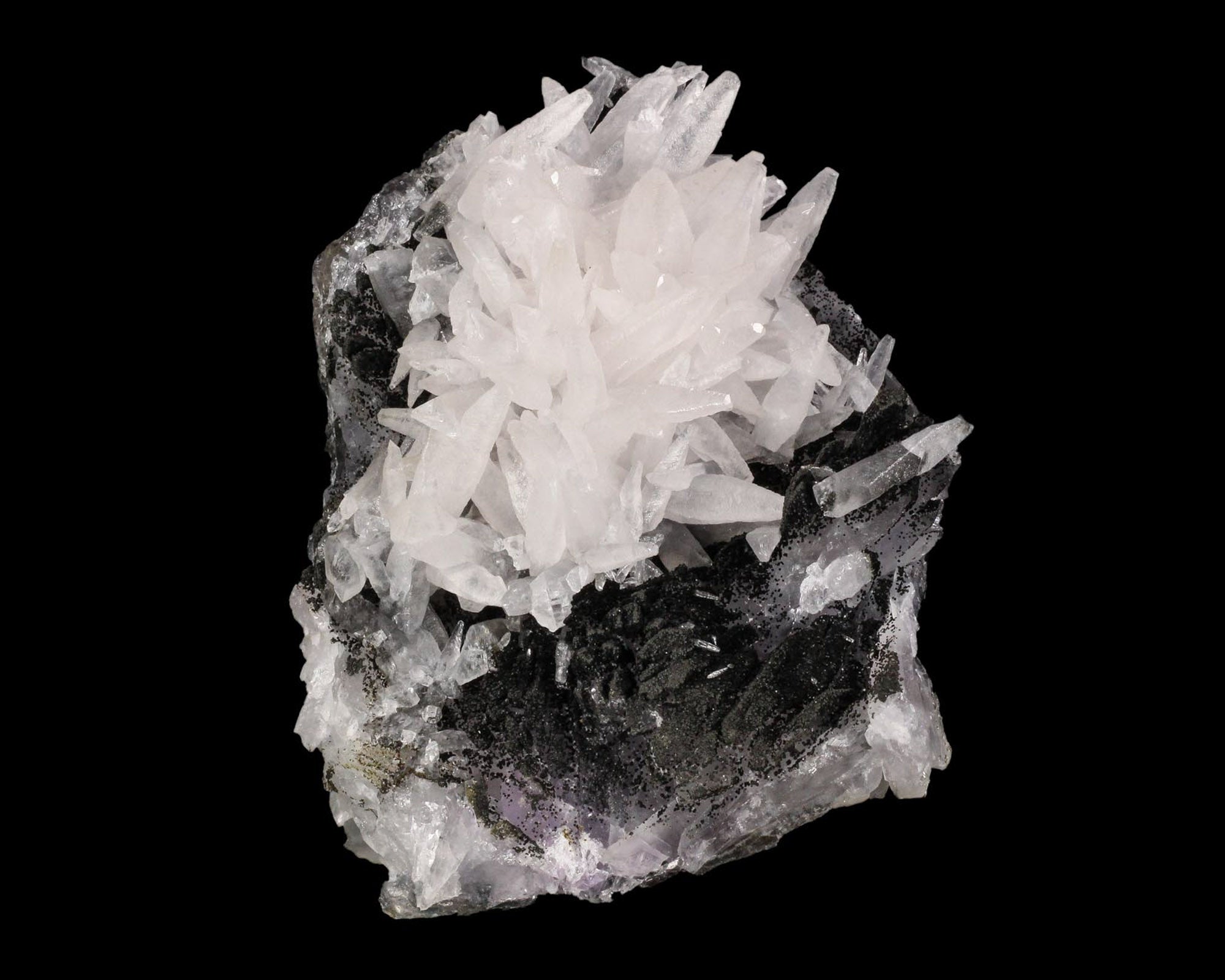 Calcite on Quartz