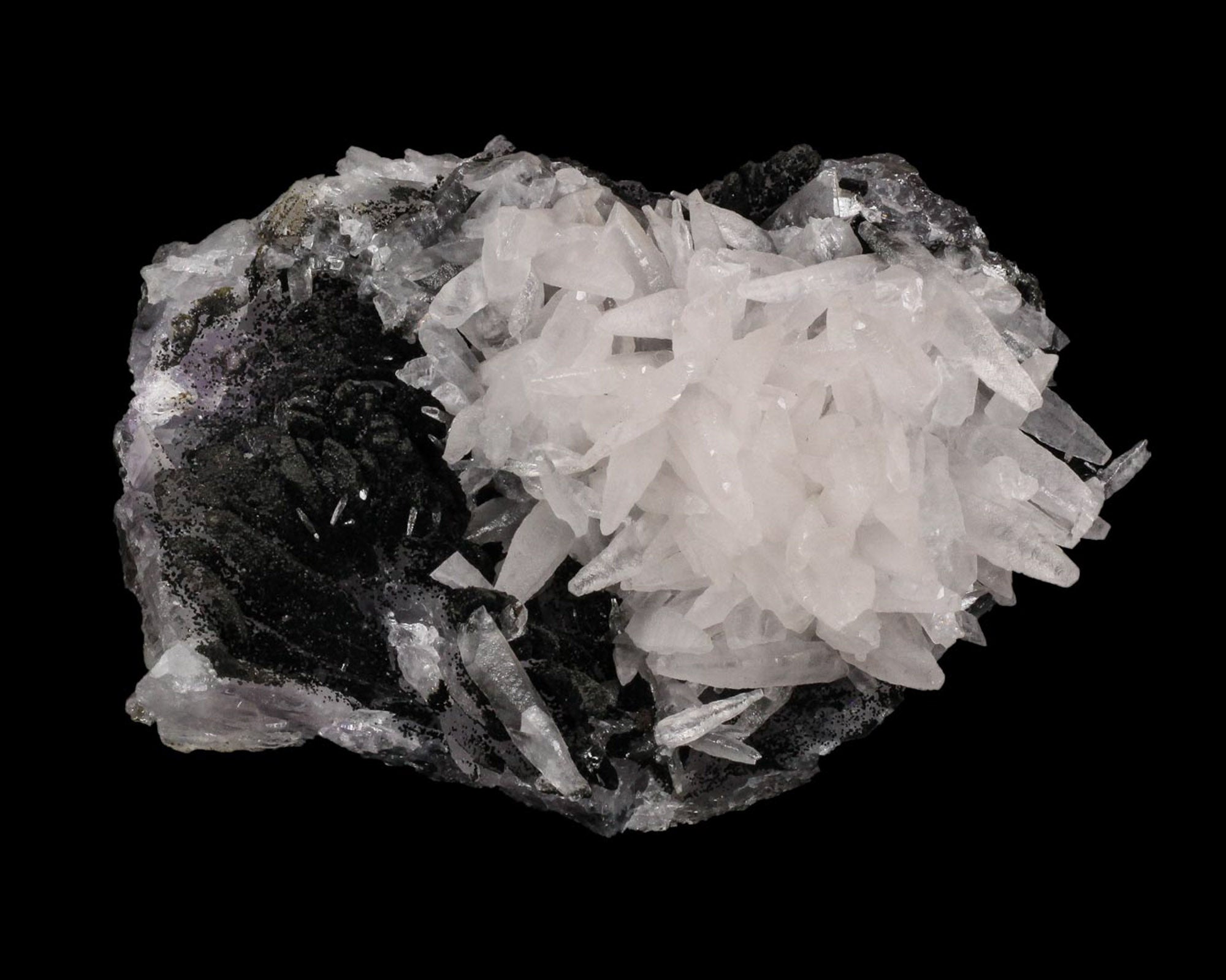 Calcite on Quartz