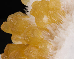 Calcite on Scolecite