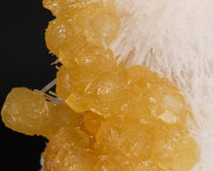 Calcite on Scolecite