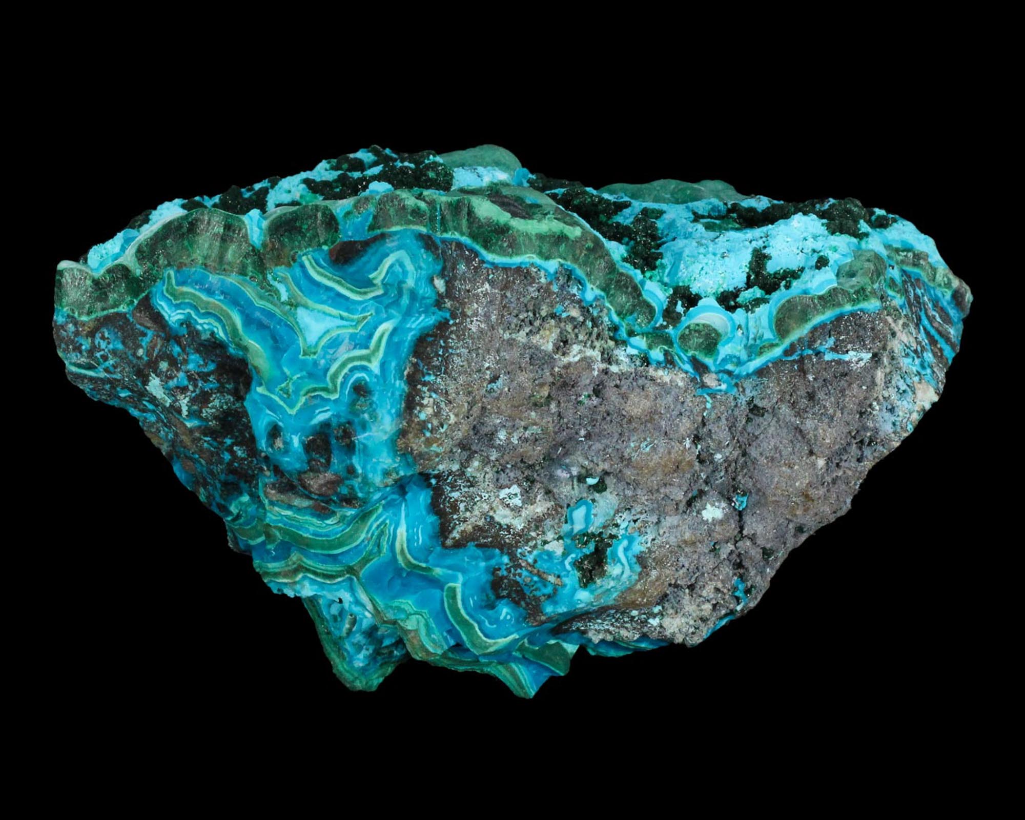 Malachite with Chrysocolla