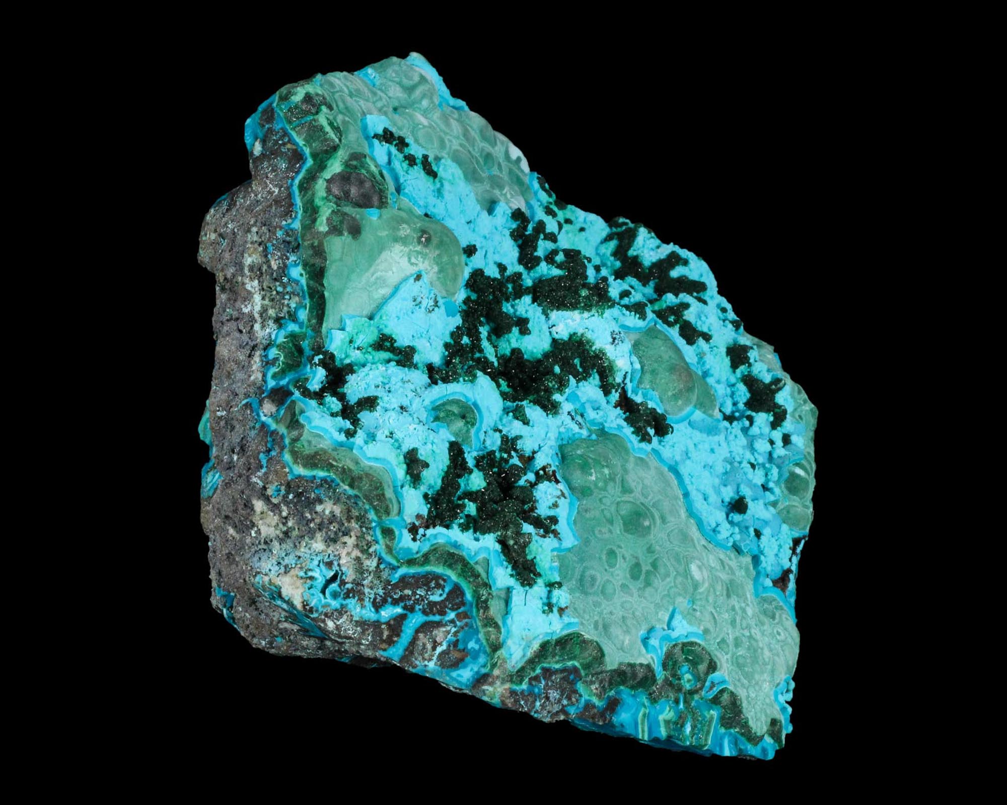 Malachite with Chrysocolla