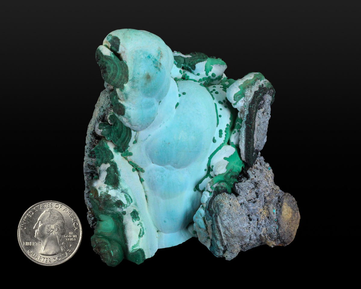 Chrysocolla with Malachite