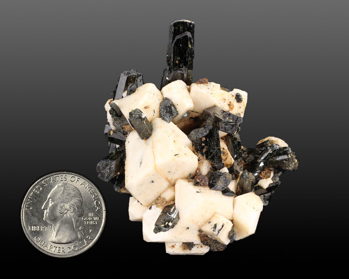 Feldspar with Schorl Tourmaline